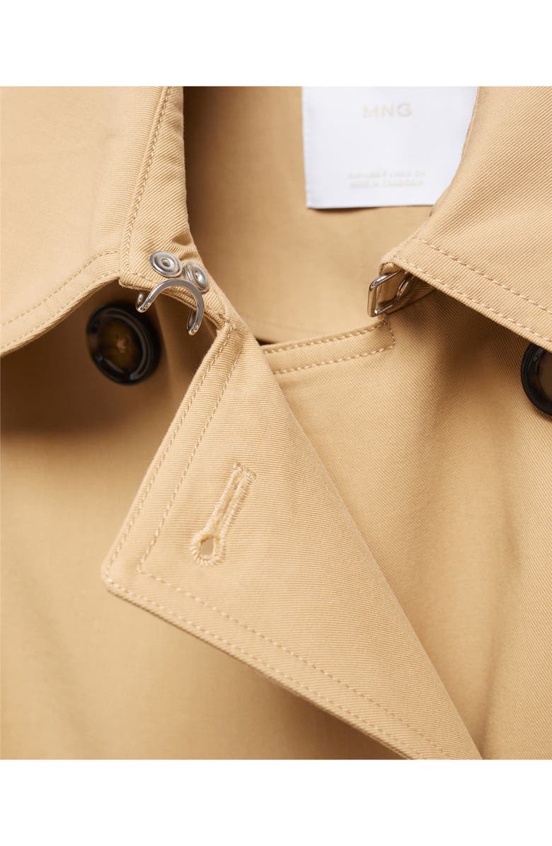 MANGO Sleeveless Trench Coat, Alternate, color, 