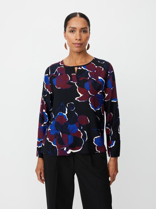 Masai Copenhagen Belsanu Round Neck Long Sleeve Blouse In Black