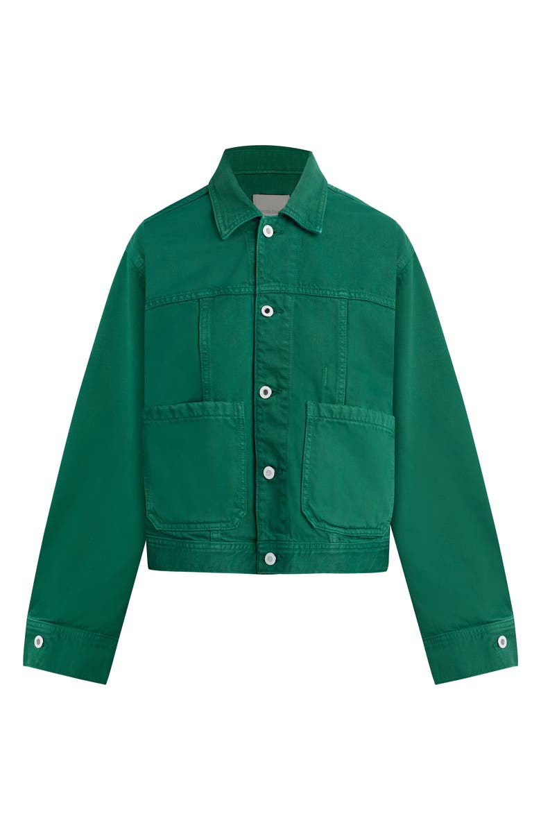 Favorite Daughter The Oliver Denim Jacket, Alternate, color, Emerald