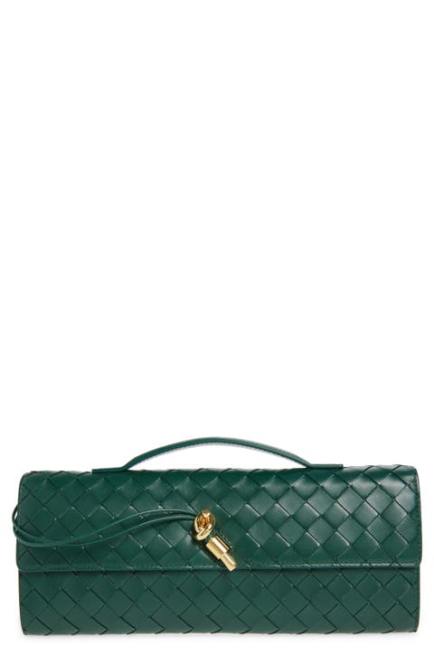 クラッチバッグ RABANNE Woman Clutch Green 25ESS0137PLX167 M390 Jil Sander - Leather clutch green - The Corner