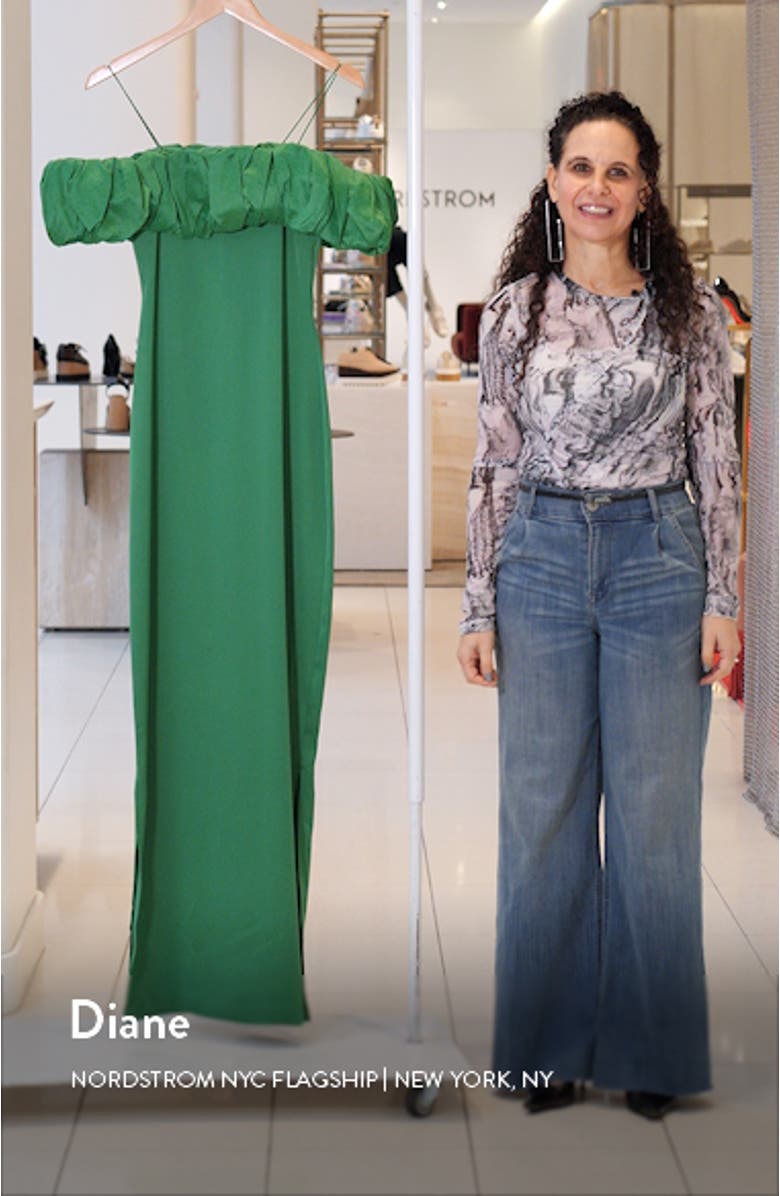 Amella Cold Shoulder Column Gown, sales video thumbnail
