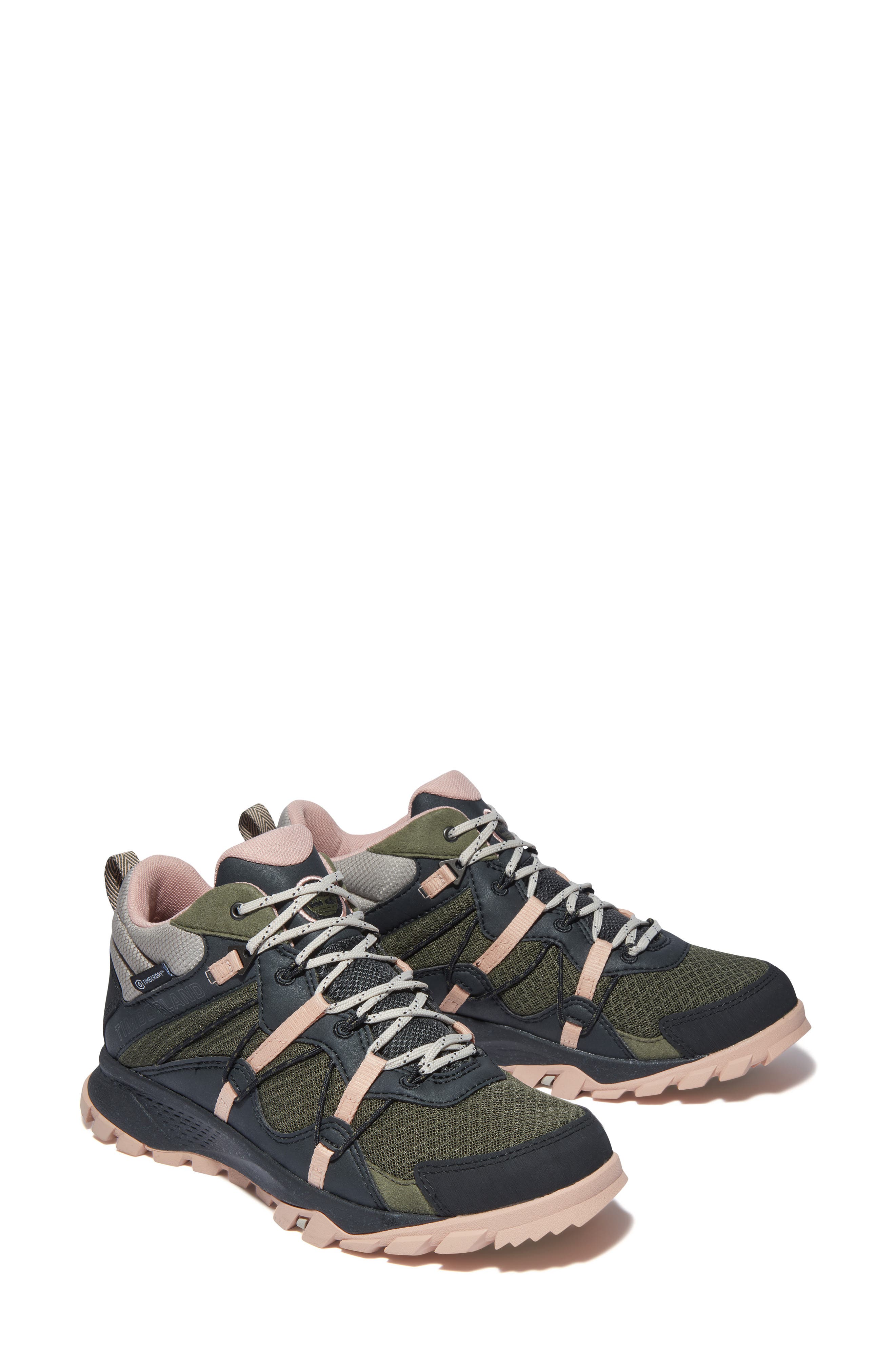 Garrison Waterproof Hiking Boot, Alternate, color, DARK GREEN MESH