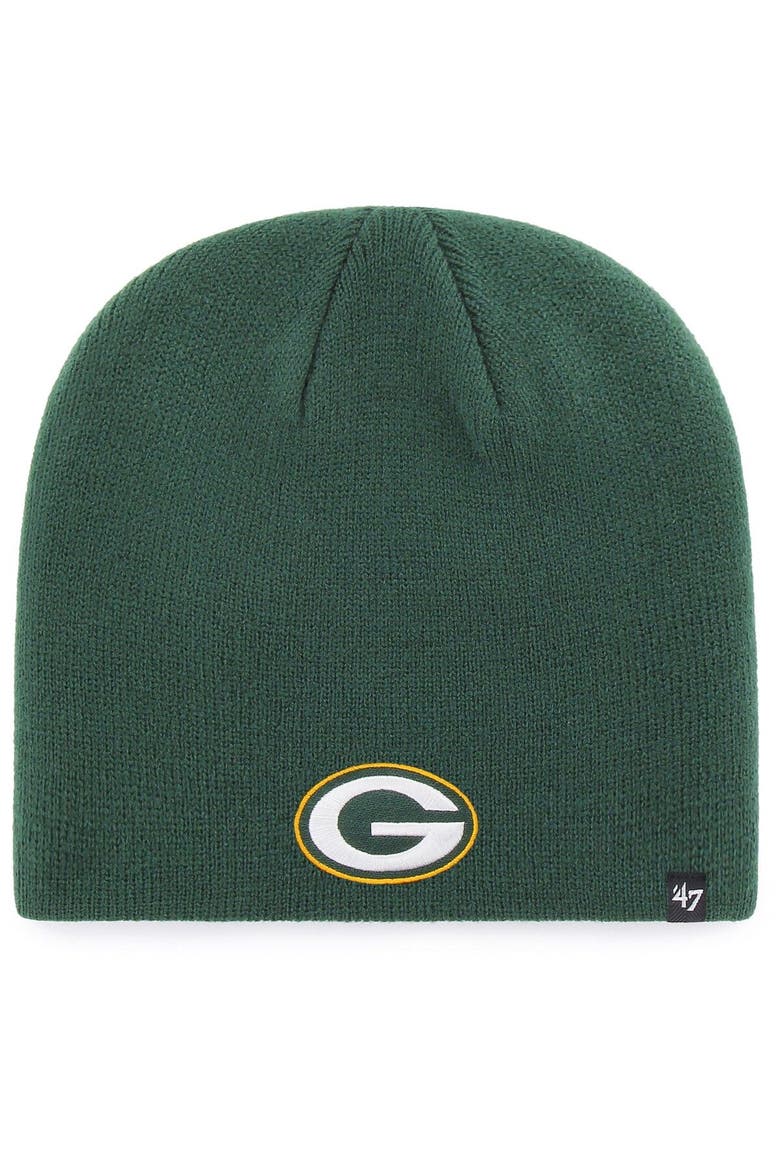 Men's '47 Green Green Bay Packers Primary Logo Knit Beanie, Main, color, Green