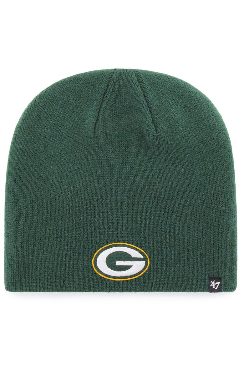 '47 Men's '47 Green Green Bay Packers Primary Logo Knit Beanie, Main, color, Green