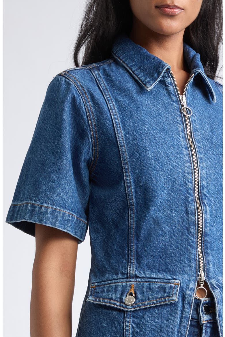 Sully Denim Jacket, Alternate, color, BRIGHT BLUE