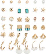 BP. Coastal Set of 18 Assorted Earrings