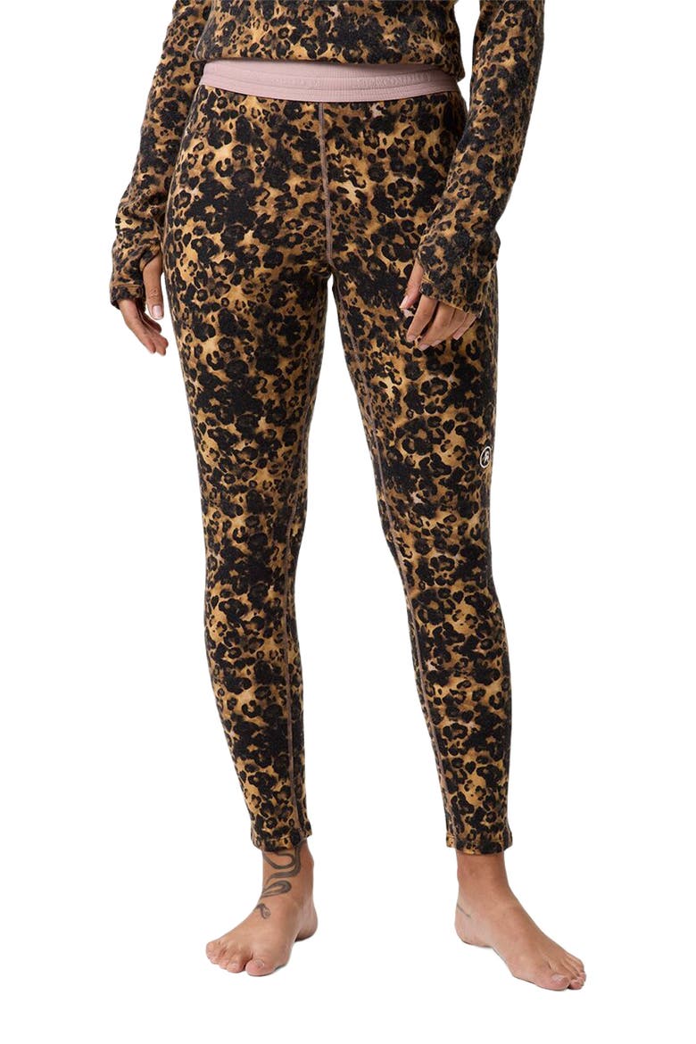 Cedars Rws Merino Mid-Wt Baselayer Bottom - Women's, Main, color, Leoportoise Print