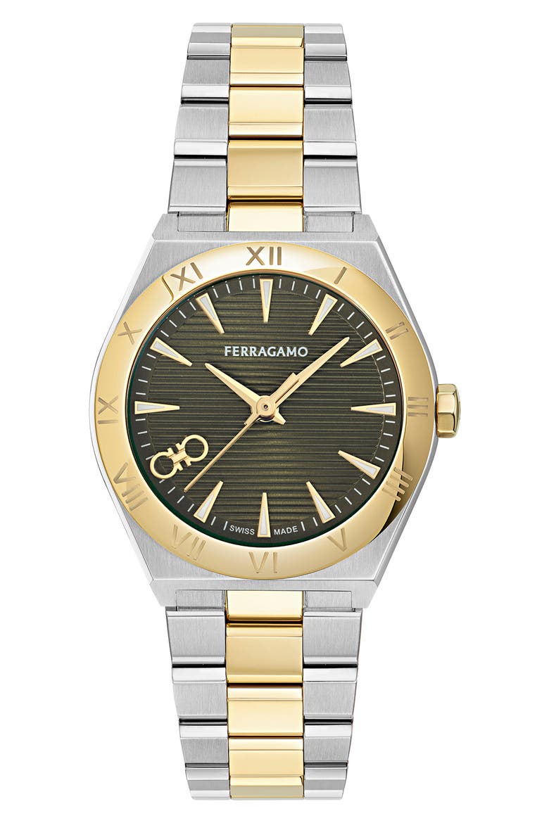 Vega Upper East 2 Two-Tone Bracelet Watch, 28mm, Main, color, TWO TONE