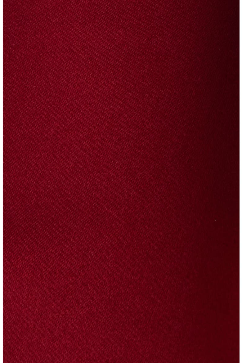 Silk Satin Cape Minidress, Alternate, color, DARK RED