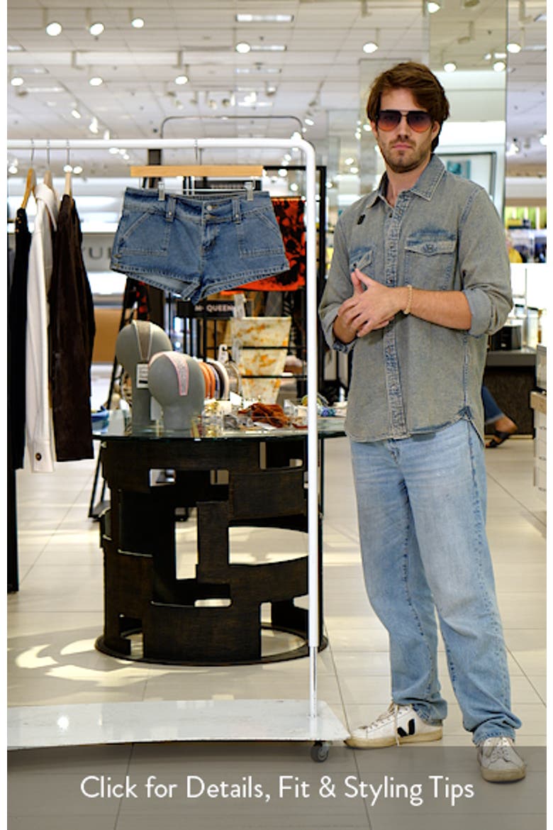 Keinan Low Rise Denim Shorts video