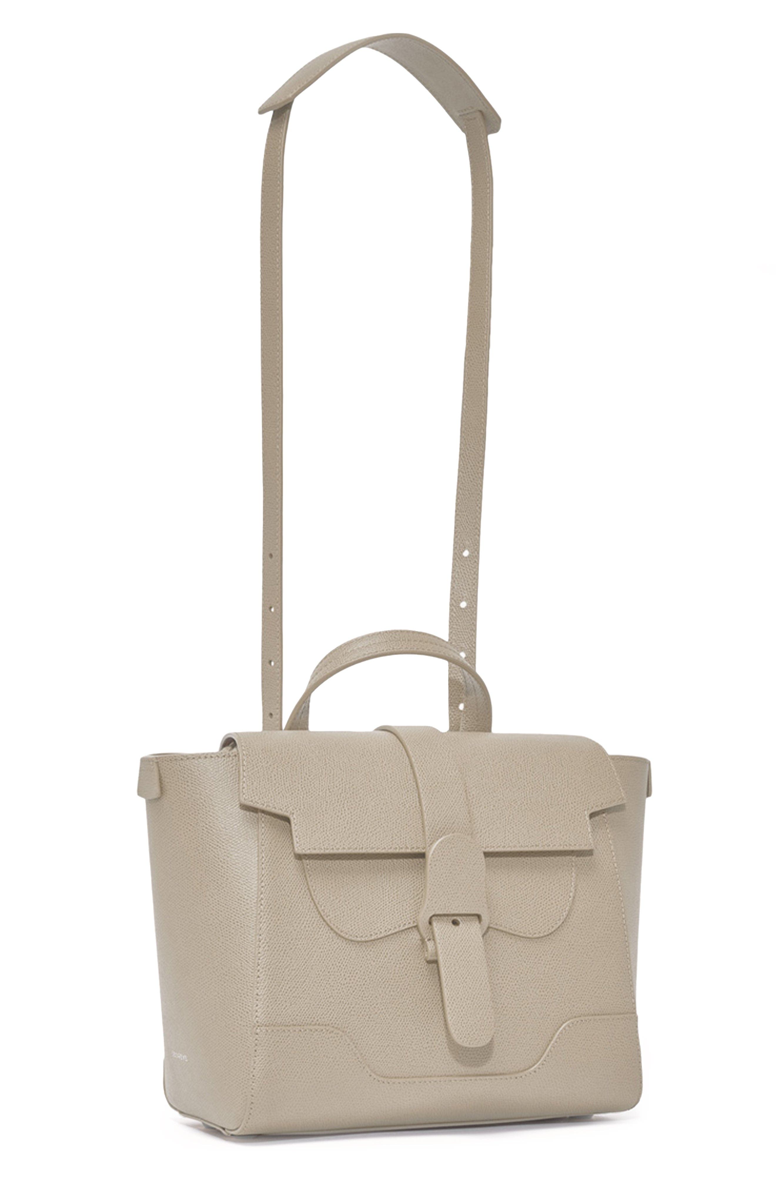 SENREVE Midi Maestra Pebbled Leather 4-Way Convertible Handbag, Alternate, color, Sand