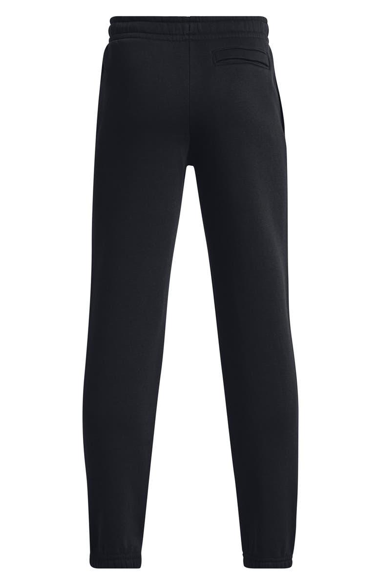 Under Armour Kids' Icon Cotton Blend Fleece Sweatpants, Alternate, color, Black