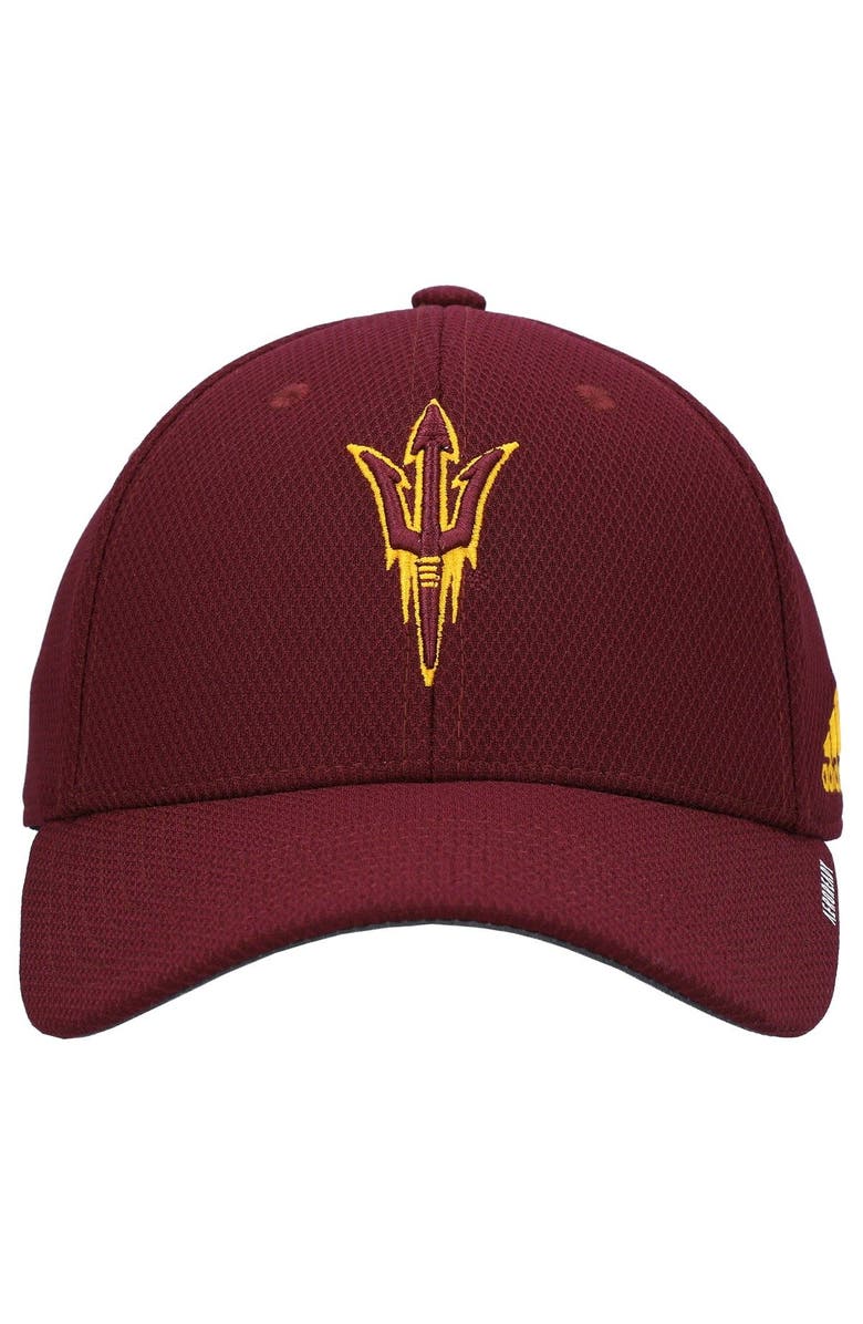 adidas Men's adidas Maroon Arizona State Sun Devils 2021 Sideline Coaches AEROREADY Flex Hat, Alternate, color, Maroon