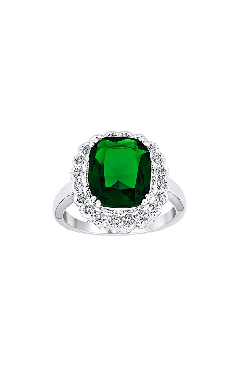 BLING JEWELRY Art Deco CZ Halo Ring, Main, color,