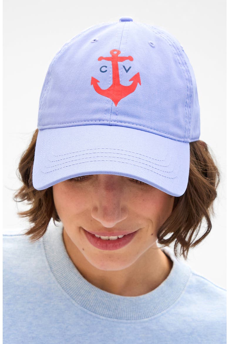 Anchor Cotton Baseball Cap, Alternate, color, LILAC