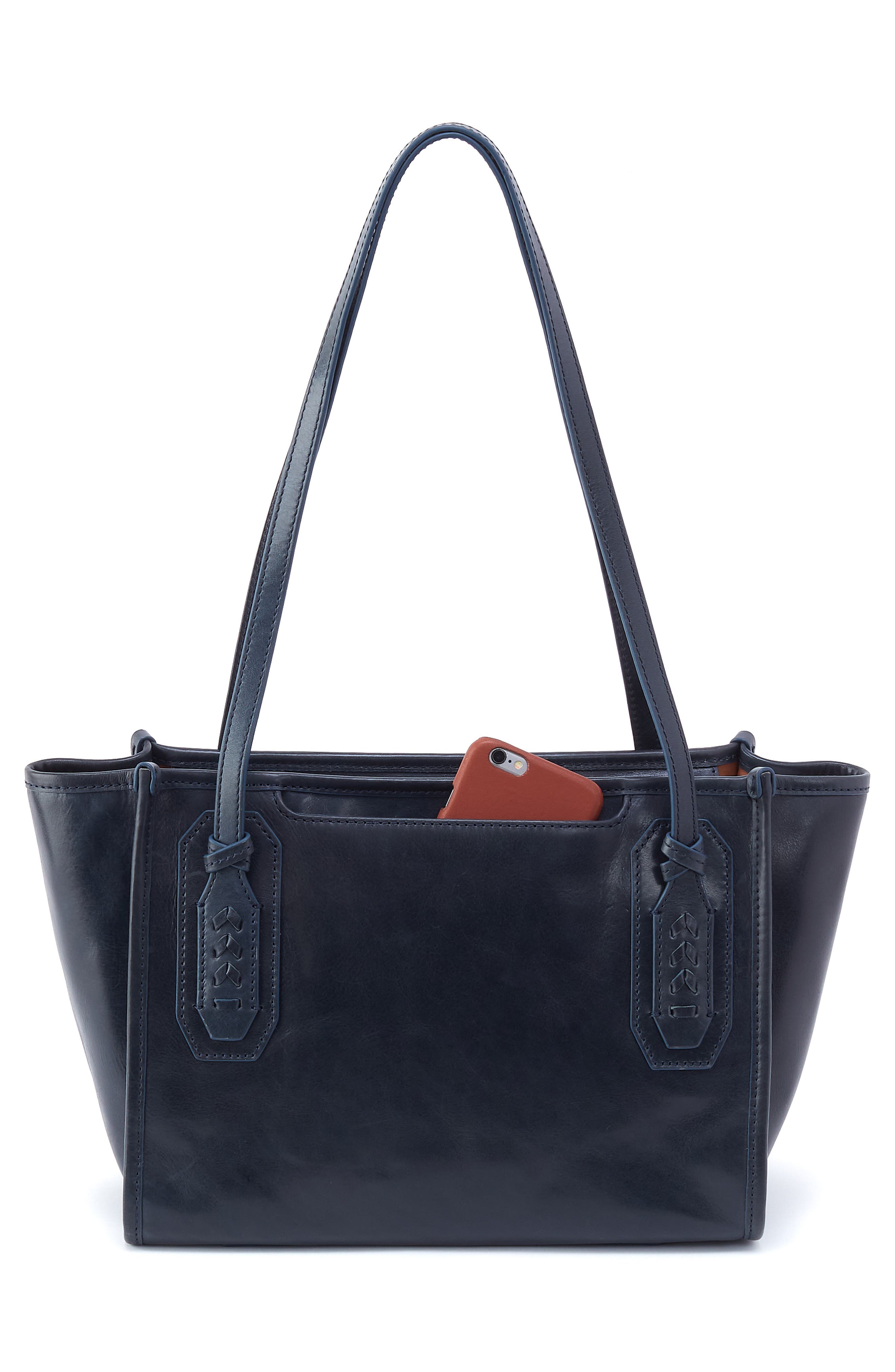 Small Expedition Leather Tote, Alternate, color, NAVY HORIZON