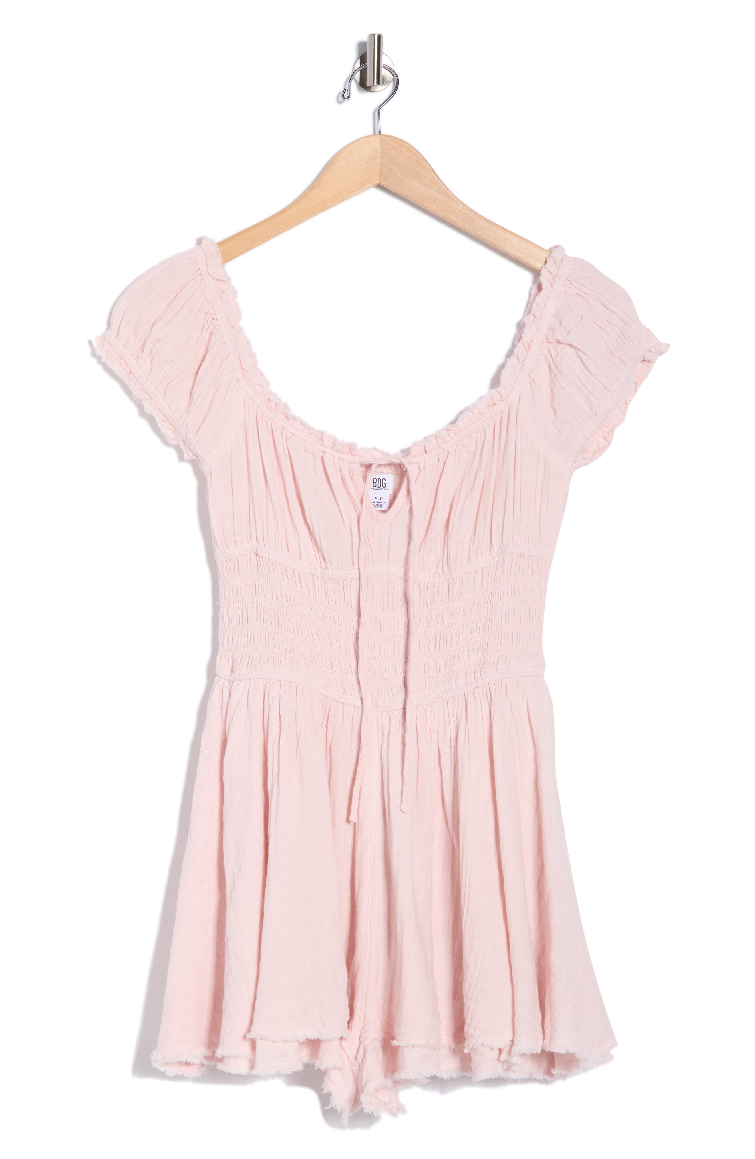 BDG Urban Outfitters Rowan Cap Sleeve Cotton Romper