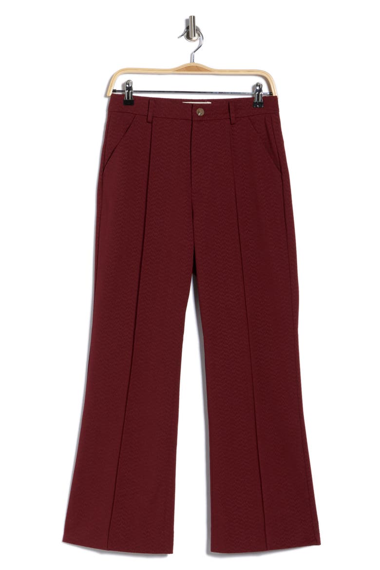 The Geo Jacquard Prim Pants, Alternate, color, MULLED WINE