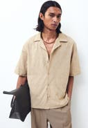H&M Relaxed Fit Textured Resort Shirt