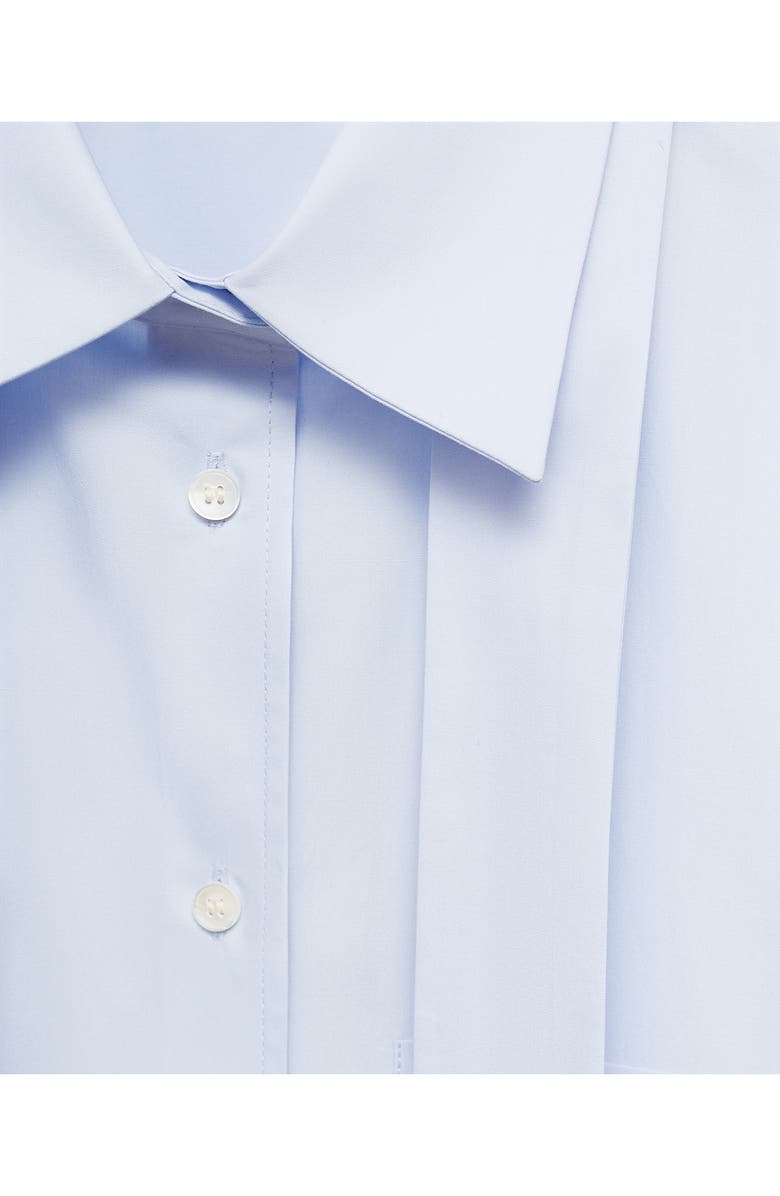 MANGO Tie Neck Shirt, Alternate, color, 