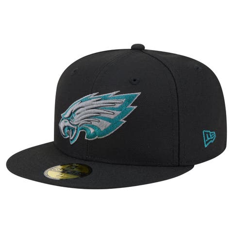 Men's New Era  Black Philadelphia Eagles Color Pop 59FIFTY Fitted Hat