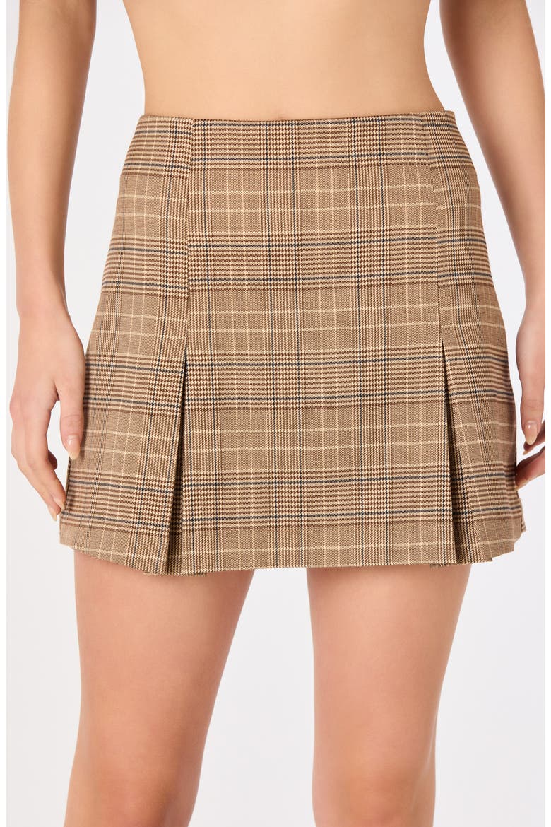 Juley Plaid Miniskirt, Alternate, color, BROWN PLAID
