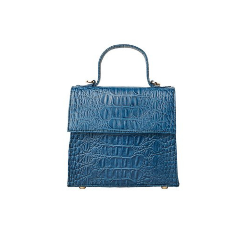 The Robin Handbag, Main, color, Blueberry Croc