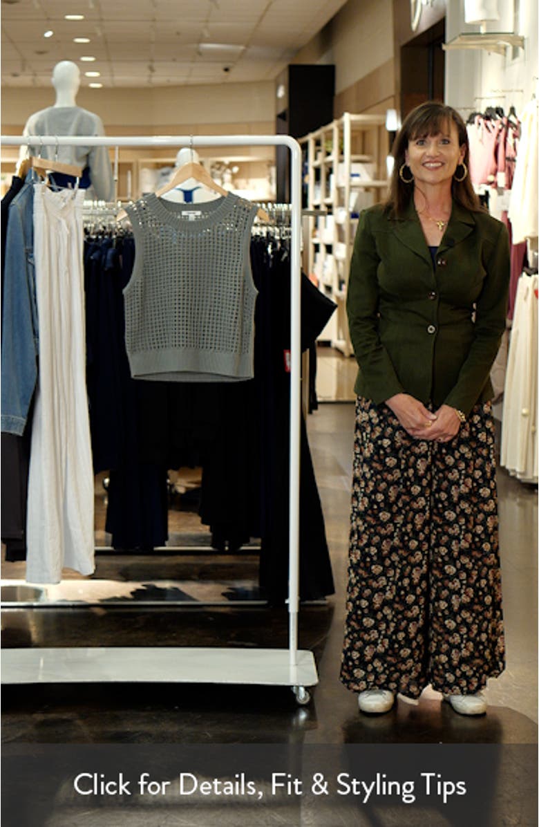 Camellia Open Knit Sleeveless Sweater, sales video thumbnail