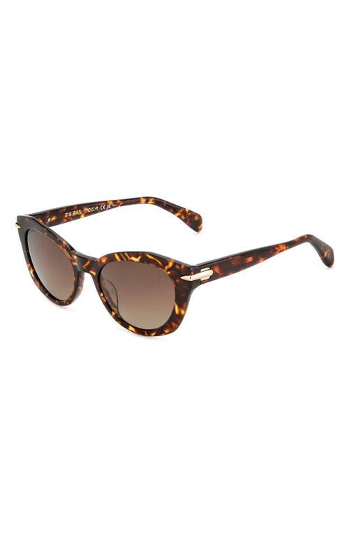 Rag & Bone 53mm Cat Eye Sunglasses In Brown