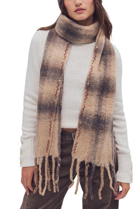 Highland Plaid Skinny Scarf