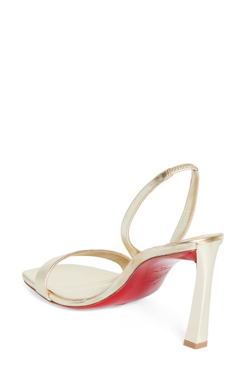 Christian Louboutin Condora Slingback Sandal In Platine