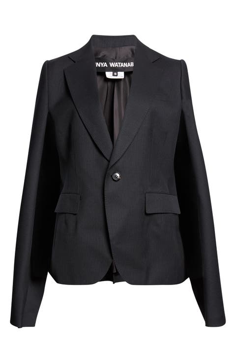 Wool Cape Blazer