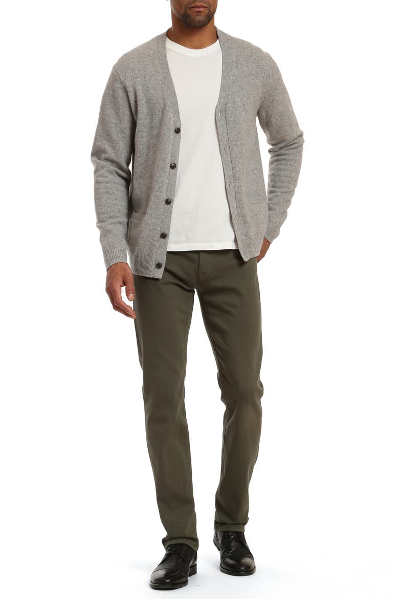 Courage Slim Straight Jeans, Alternate, color, LITARY GREEN COMFORT