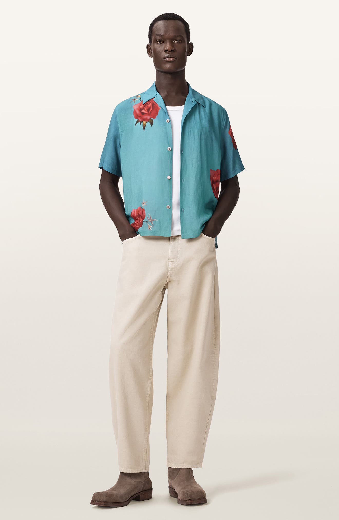 Fazed Floral Button-Up Camp Shirt (Men) | Nordstrom