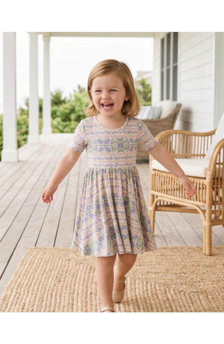 Motette Spring Cascade Twirl Dress, Alternate, color, Spring Cascade