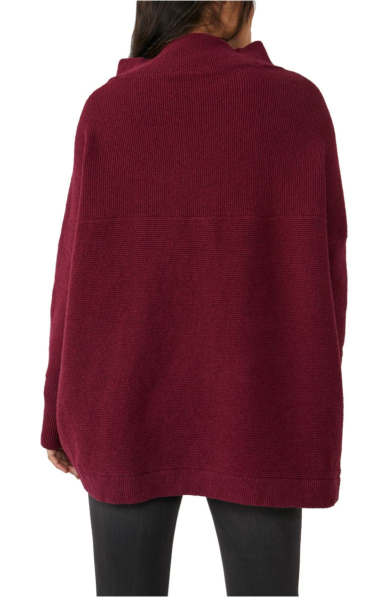 Free People Ottoman Slouchy Tunic, Alternate, color, Pomegranate Wine