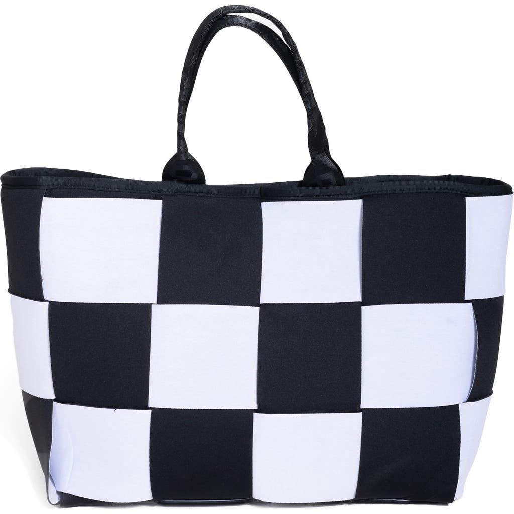 Pop Ups Brand Icon Water Resistant Woven Neoprene Tote Bag In Multi