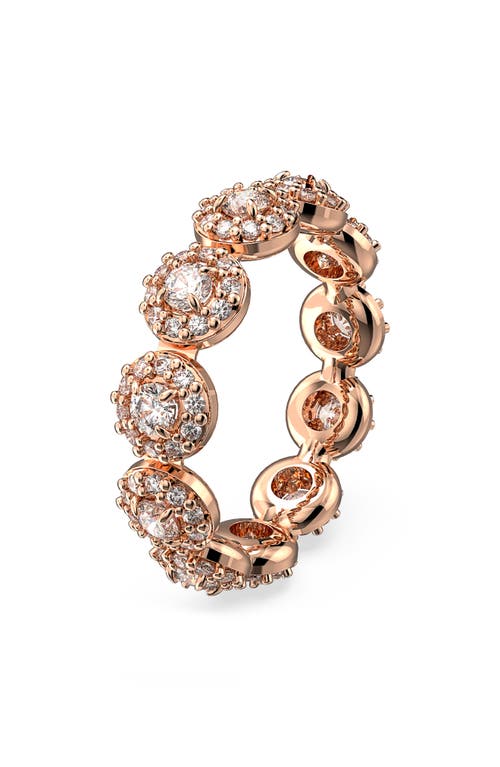 Swarovski Una Angelic Rose Gold-tone Plated Ring In Gold