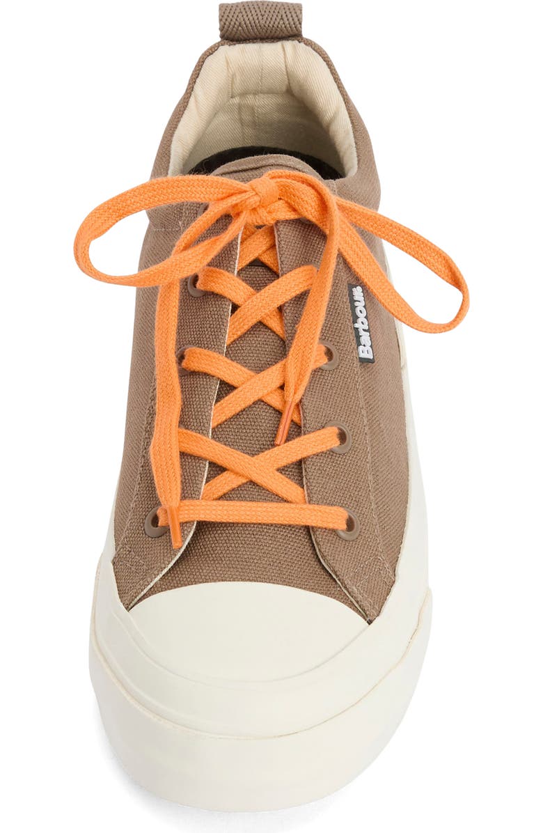 Barbour Stanhope Canvas Low Top Sneaker, Alternate, color, Taupe