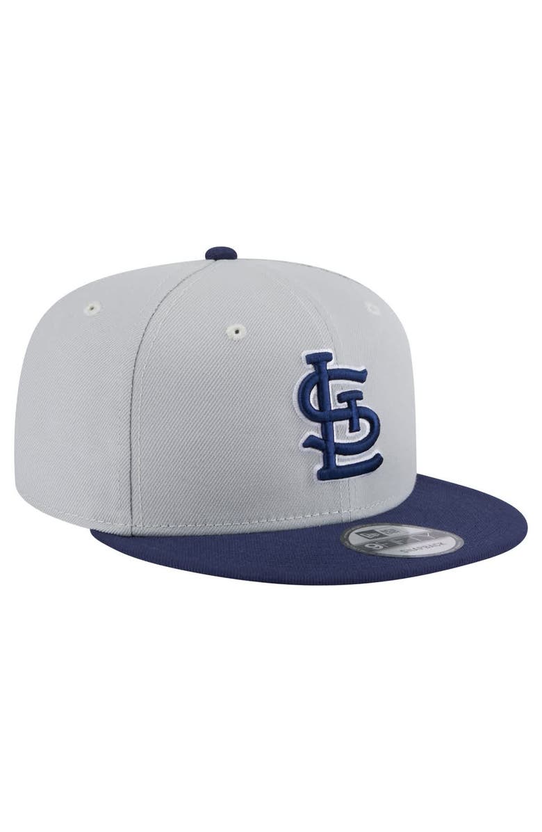 New Era Men's New Era Gray/Navy St. Louis Cardinals 2-Tone Color Pack 9FIFTY Snapback Hat, Alternate, color, 