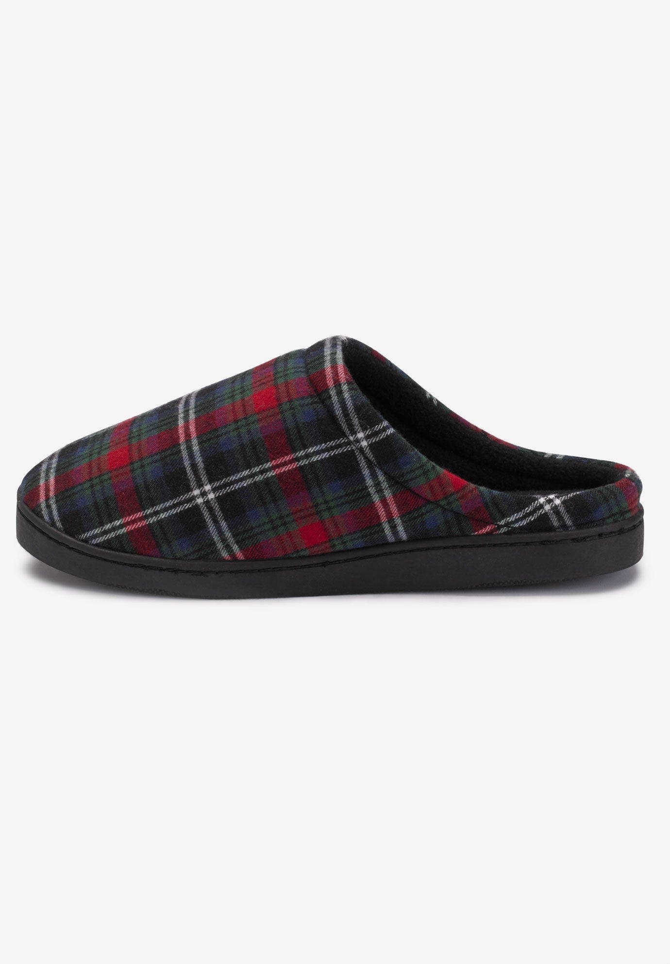 KingSize Fleece Clog Slippers, Alternate, color, Black