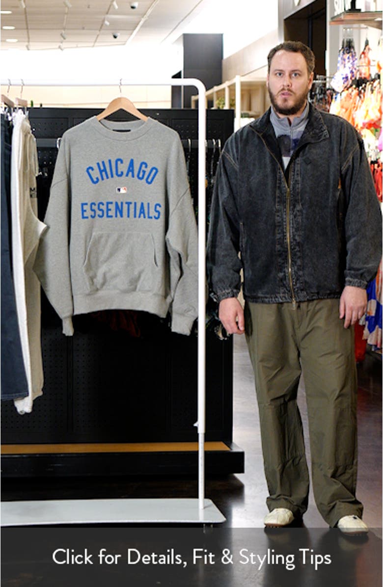 MLB Cubs Sport Fit Cotton Graphic Crewneck Sweatshirt, sales video thumbnail