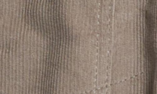 Jachs Corduroy Faux Shearling Lined Trucker Jacket In White