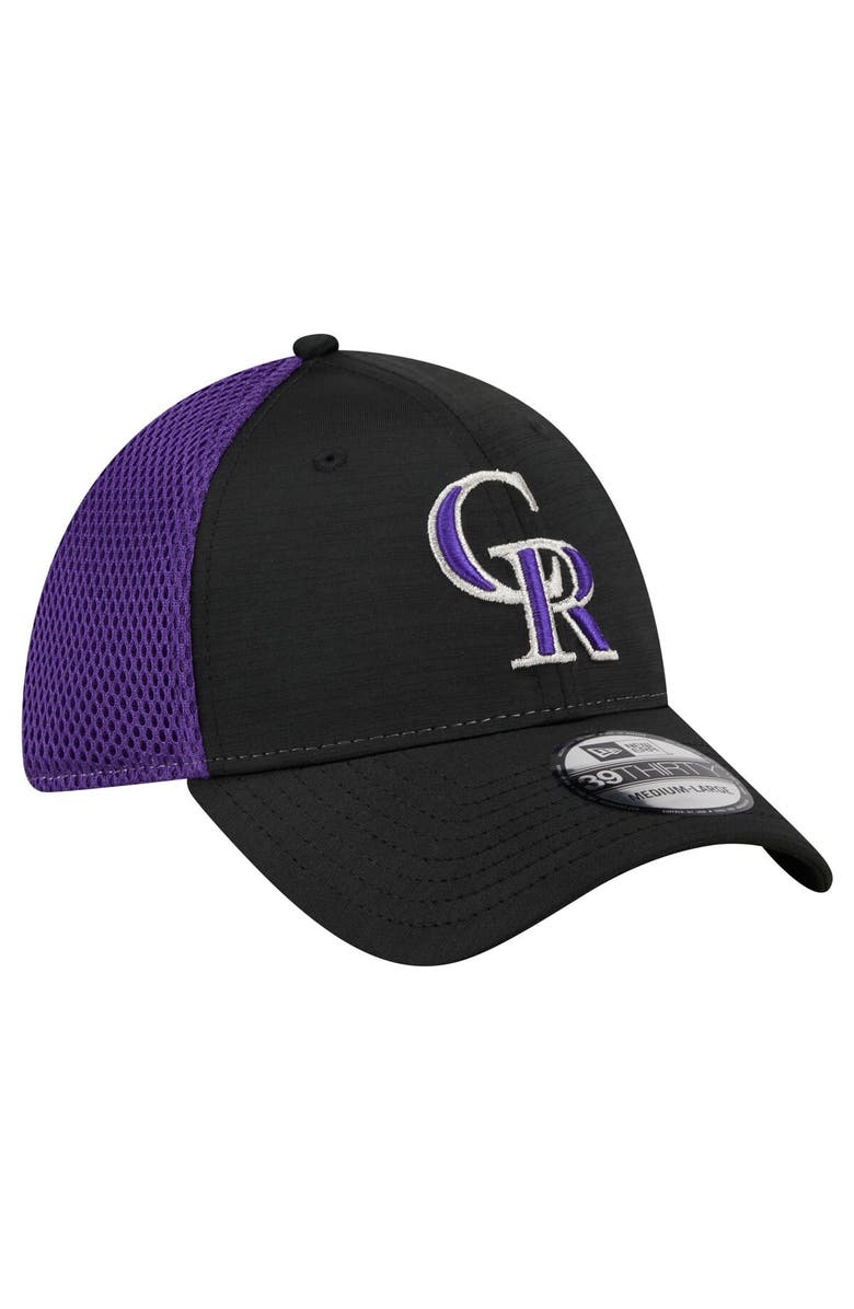 New Era Men's New Era Black Colorado Rockies Neo 39THIRTY Flex Hat, Alternate, color, Black