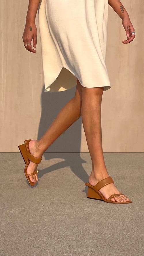 Neil J. Rodgers Chriselle Sandal In Cognac Nappa