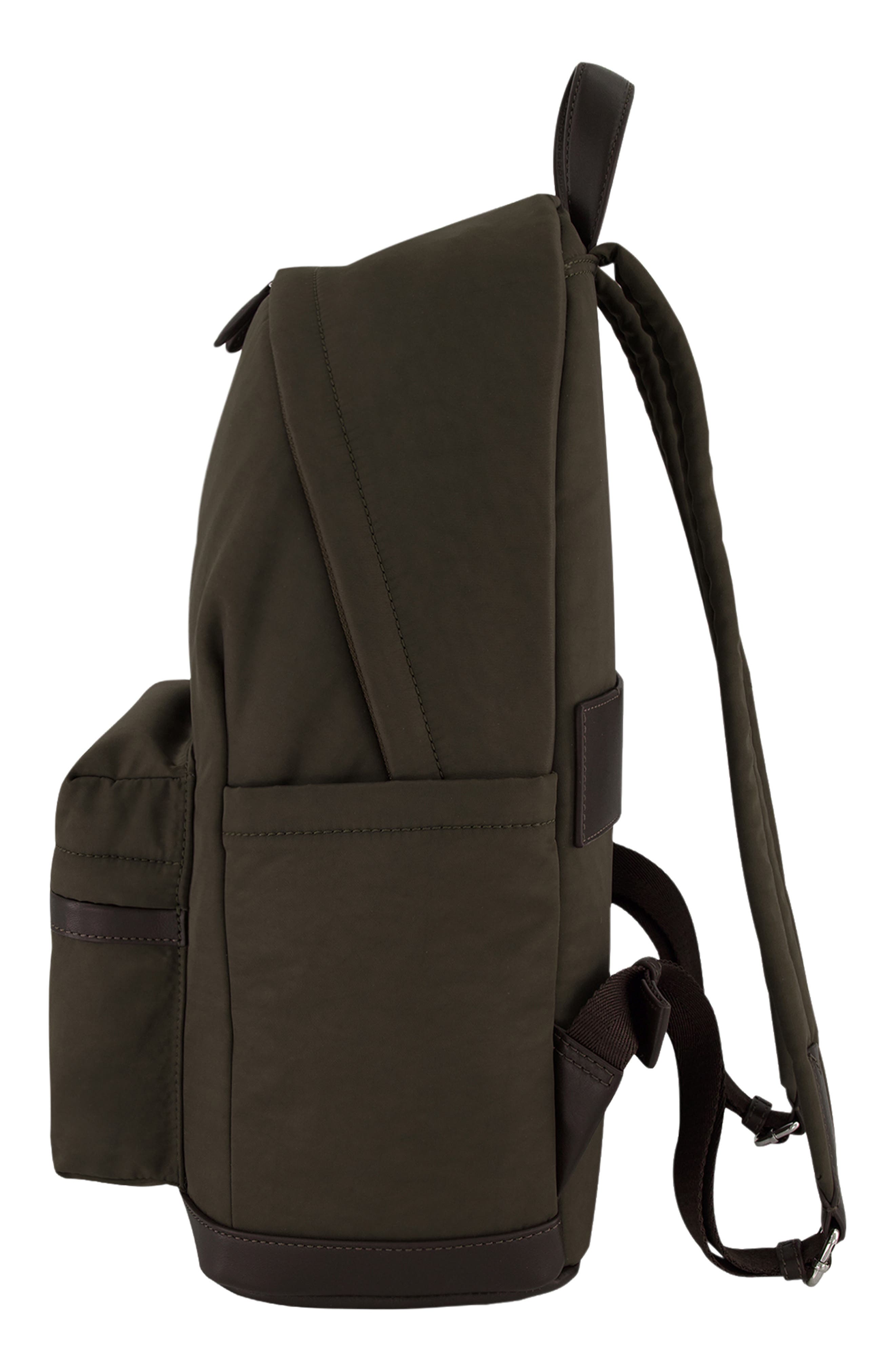 Vince Ventura Recycled Nylon Backpack, Alternate, color, Cacao Soft Nylon