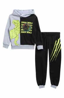 Happy Threads Kids' Jurassic World Lenticular Hoodie & Joggers Set