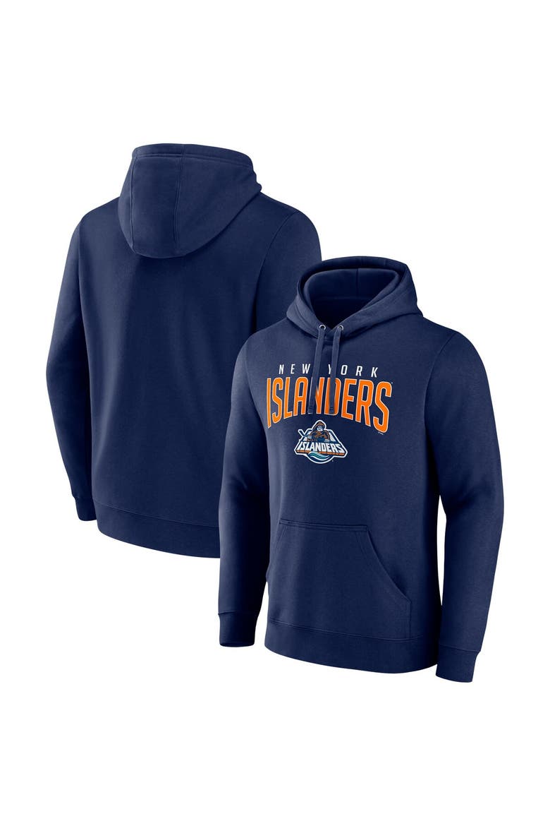Men's Fanatics Branded Navy New York Islanders Special Edition 2.0 Wordmark Pullover Hoodie, Main, color, Navy