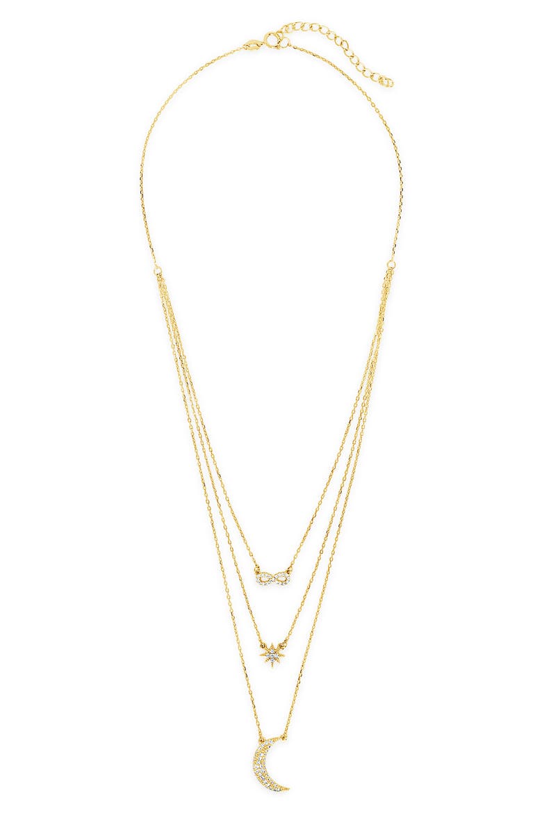 Celestial Layered Pendant Necklace, Main, color, GOLD