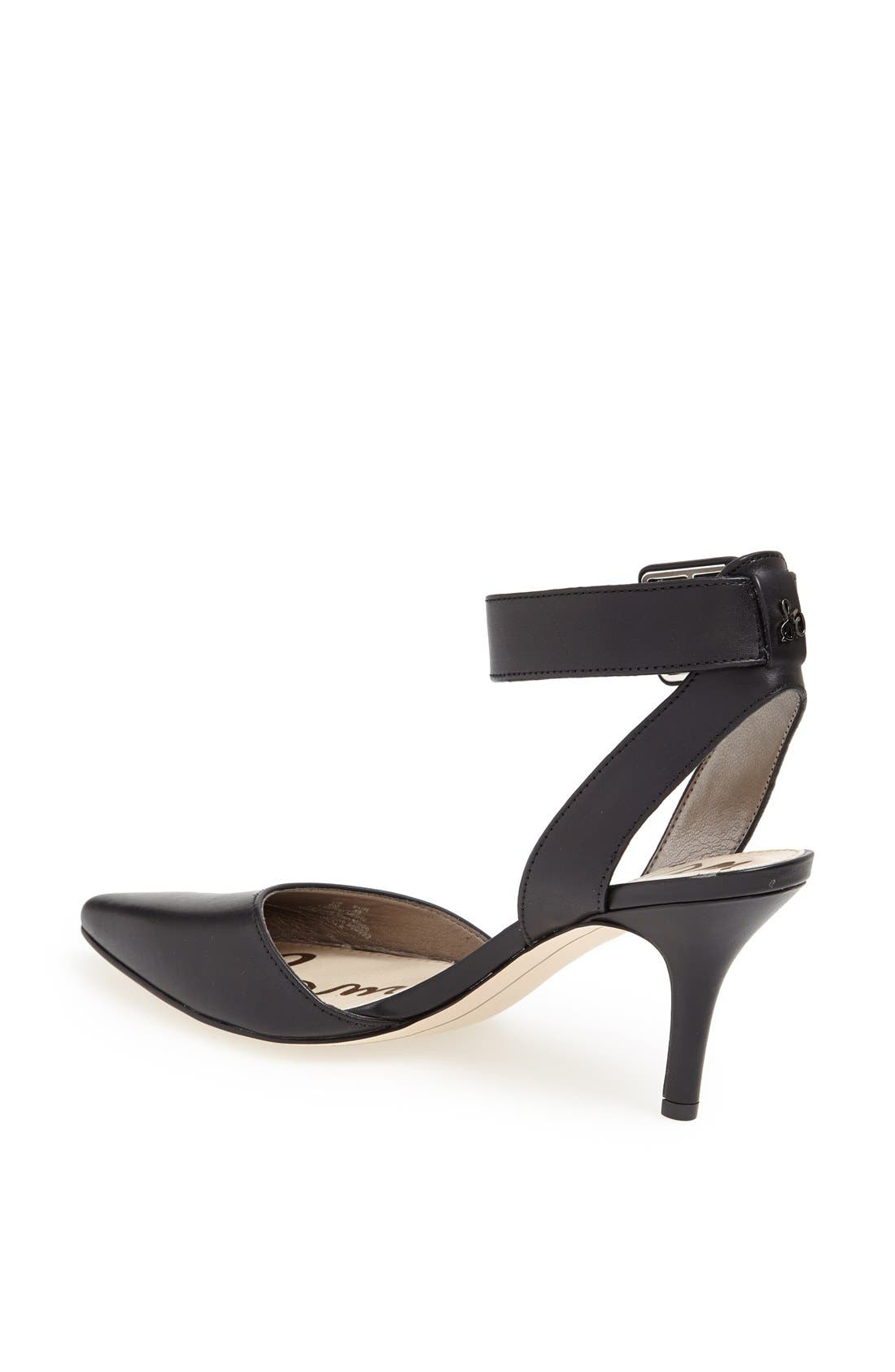 'Okala' Pump, Alternate, color, BLACK LEATHER